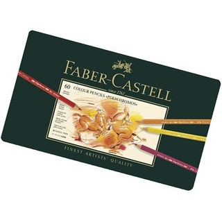 輝柏 Faber-Castell 60色油性色鉛筆鐵盒裝，專業繪圖色彩飽和，適合藝術家與繪畫愛好者, 1個