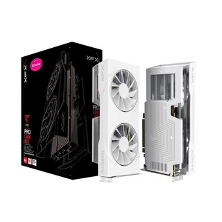 XFX 라데온 RX 9060 XT SWIFT DUAL WHITE OC D6 16GB AMD 그래픽카드