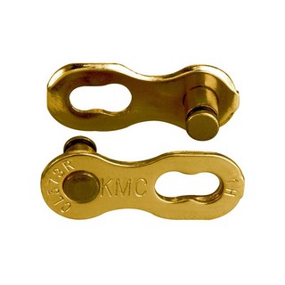 KMC 6速7速8速快扣 7.3mm（金色）多次性鍊條快扣 CL573R，適用六速七速八速鏈條, 1個