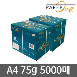 페이퍼원 친환경 복사용지 A4 75g 5000매, 5000개