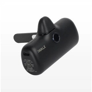 iWALK 五代PRO支架款 快充直插式行動電源 5000mAh 口袋式迷你 可登機, 雅黑,Type-C