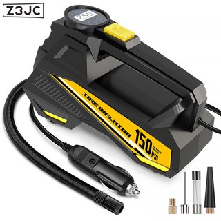 Z3JC 車載充氣泵汽車便攜式數顯照明充氣泵車用智能輪胎胎壓電動打氣泵, 智能數顯款:如圖, 1個