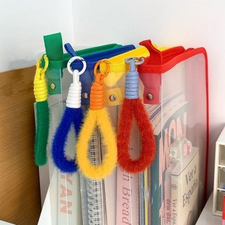 샤론 4종세트 알록달록 A4사이즈 지퍼형 손잡이형 보관파일, 4개입