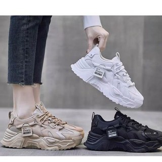 MUSE 現貨在台！厚底老爹鞋 網紅小白鞋 厚底純色增高鞋 防潑水休閒鞋 厚底增高鞋