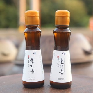 회룡포장수진품 저온착유로 짠 국산 들기름160ml 2병 3병 (국산들깨 100% ), 2개, 160ml