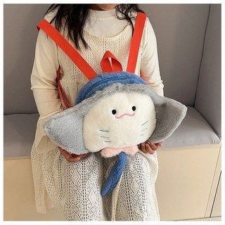 可愛小海龜造型兒童毛絨雙肩背包：柔軟舒適，輕巧減負，生日禮物首選