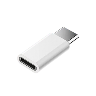 貼膜達人 Lightning轉Type-C充電傳輸轉接頭，輕巧便攜，即插即用，解決充電規格煩惱, 白色, 1個, 2cm