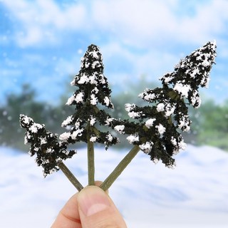 테라리움 만들기 재료 크리스마스 겨울나무 모형 눈쌓인 트리 피규어 3종 택1, 중_7cm, 1개