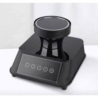 茶器堂 升級版旋轉觸屏咖啡光波爐 虹吸咖啡壺加熱爐 電光爐, 黑色-触控屏光波爐 110V（台灣）
