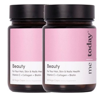 뉴질랜드 미투데이 Me Today Men's Daily 뷰티 헤어 스킨 네일 비타민C 콜라겐 비오틴, 2개, 60정