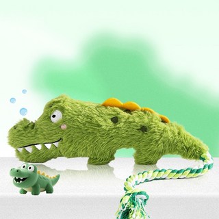 악어 모양 반려동물 스트레스 해소 장난감, 1개, 미니 악어 모양
