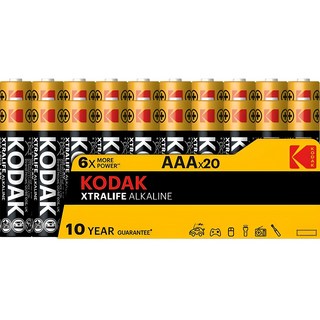 KODAK 柯達 鹼性 XtraLife AAA 電池 散裝型, 20入, 1個