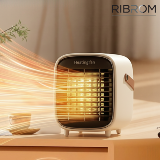 리브롬 가정용 미니 ptc 온풍기 히터 저소음 터보 온도조절 타이머 캠핑용 전기히터 Y35, 화이트