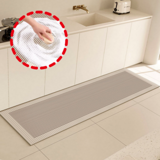 라이콘스 주방 발매트 규조토 주방매트, 모던스트라이프