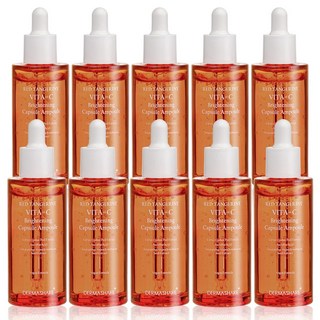 더마쉐어 레드향 비타씨 브라이트닝 캡슐 세럼 미백 광채 기미 잡티 주름케어 보습 앰플 50mL, 10개