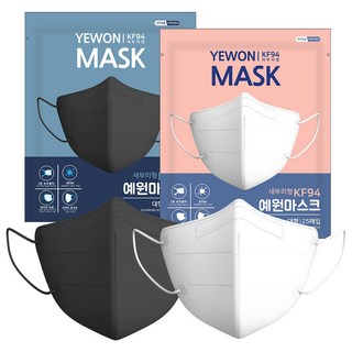 숨쉬기 편한 여름용 KF94 마스크 새부리형 100매, 중형, 화이트 100매, 예원 화이트 100매
