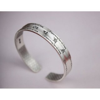 六字真言梵文999純銀手鐲，心經手環，保平安開運避邪，送媽媽