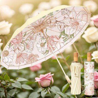 우산 속 정원 아소유 플로라 UV 차단 고급 우양산