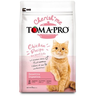 TOMA-PRO 優格貓糧 經典/零穀/親親貓系列 大包裝 貓糧 乾糧, 1個, 優格親親-敏感腸胃 成貓13.2lb