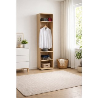 賀雅家居 艾維斯1.5尺被櫥式開放置物衣櫥，1.5尺開放置物衣櫥，木心板衣櫃，奶油風，工廠直營，台灣製造，免組裝, 1.5尺開放置物衣櫥