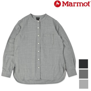 Marmot 土撥鼠 Petal 女款立領美麗諾羊毛長袖襯衫，柔軟舒適，簡約時尚，適合日常休閒與商務場合