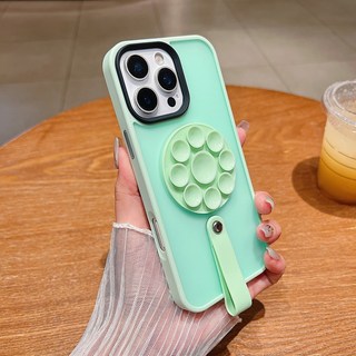 臺灣新款NEW新品適用iPhone17吸盤手帶手機殼蘋果17pro炫彩17手機保護