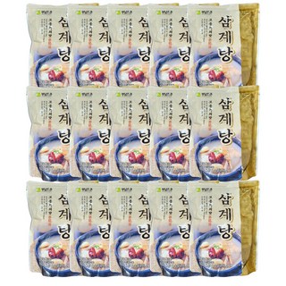 부남 삼계탕 1kg 레토르트 밀키트 대용량 업소 식당용 삼계탕, 15개