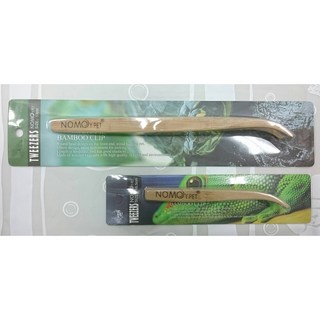 NOMOY PET 竹夾 竹鑷子 彎頭 - 28cm 16.5cm 爬蟲餵食夾, 1個, 16.5cm 小