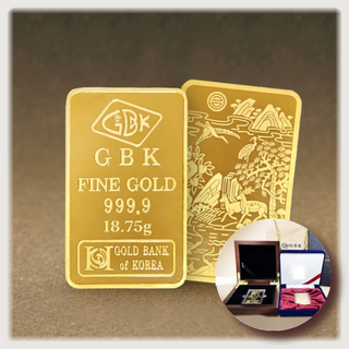 GBK 골드바 한국표준 순금 24K 골드바 24K 포나인 1g 1.875g 3.75g 7.5g 11.25g 18.75g 택1
