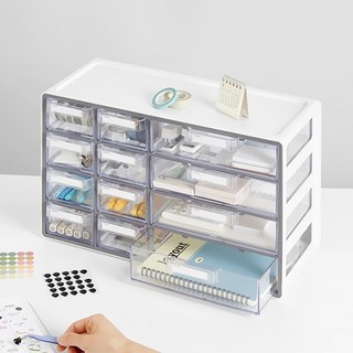 오피스 데스크 공간활용 UP시스템 멀티박스 복합 12단, GRAY-280974