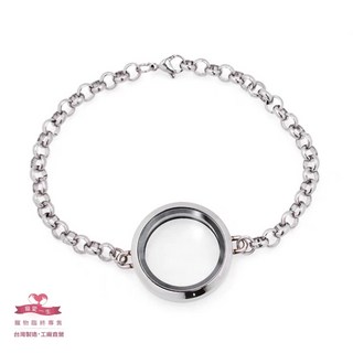 紀念手鍊 精工玻璃手鍊 可打開 永不褪色不生鏽 不銹鋼 骨灰項鍊 毛髮紀念 寵物紀念