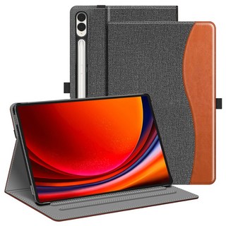 고랩 갤럭시탭 북커버 가죽 케이스 잉그론, 그레이, 1개