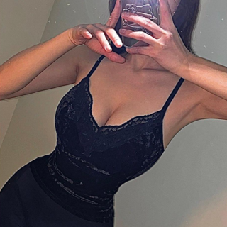 VANANA2 [연말홈데이트/불금] 볼륨 새틴 레이스 벨로아 섹시 벨벳 스모크 캡나시