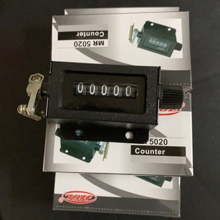 機械式計數器 MR5020 五位數 運動計步器 機械式計數器, 1個, 黑色