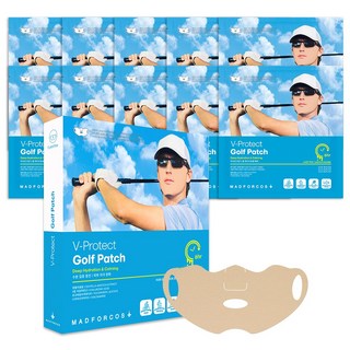 매드포코스 남성용 V 프로텍트 자외선차단 보습케어 쿨링 하이드로겔 야외스포츠 골프패치 5p, 2개