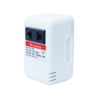 KINYO 台灣製 110V轉220V 電源升壓器 昇壓器 變壓器 轉換電壓 電源線 充電器 線材, 1個, 灰色