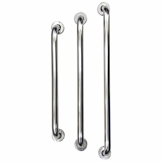 蝴蝶衛浴 台灣製造 304不銹鋼安全扶手 浴室防摔C型扶手 老人孕婦防滑扶手, 1個, 光滑面