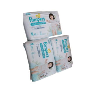 팸퍼스 2025 터치오브네이처 팬티형 기저귀 남여공용, 5단계, 120매