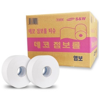 데코 점보롤 화장지 2겹 200m 16롤, 1개입, 16개