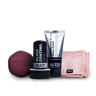 WAXUP 玻璃鍍膜組 前擋安全必備 除油膜 氟素玻璃鍍膜 長效撥水 隱形雨刷, 700g, 1套裝