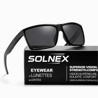 솔렉스 초경량 편광 스포츠 선글라스, 무광블랙/블랙, 1개