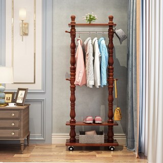 엔틱 행거 의류매장 웨딩샵 눈꽃색 드레스룸 옷가게 스탠드 피팅룸 옷걸이 모던, 적목색 60cm