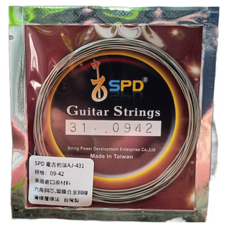 SPD原聲吉他弦 10-50 80/20黃銅覆膜 滑順柔軟 音程穩定 6弦吉他適用, 1套