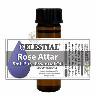 澳大利亞製 大馬士革玫瑰 Attar 精油 15ml 印度原料 檀香基底 蒸餾 Rose Attar 阿塔爾 原裝, 1個, 澳大利亞製 5ml