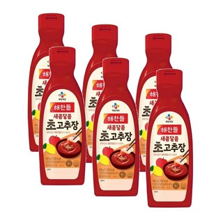 CJ 해찬들 새콤달콤 초고추장 튜브, 500g, 6개