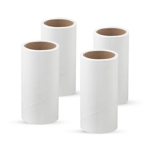 IKEA 灰色毛絮黏把 22公分 補充包 4支組/包 黏毛滾輪 除塵 除棉絮 清潔 寵物, 4個, 補充包(4支組/包)