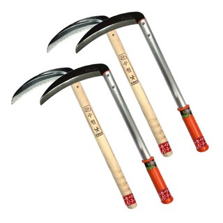 농사친구 수원낫 도루코 낫 세트 알미늄자루 풀베기 제초 가지치기, 2세트