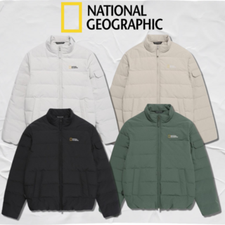 내셔널지오그래픽 패딩 남여공용 25FW 헤론 스탠드넥 경량 구스 다운 세미 오버핏 점퍼