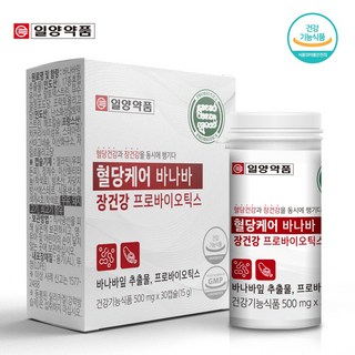 일양약품 혈당케어 바나바 장건강 프로바이오틱스 유산균 30정, 1개