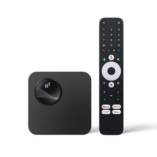 RockTek GX1 UHD 스트리머 - Google TV 4K 스트리밍 플레이어 HDR 돌비 비전 & Atmos Wi-Fi6 AISR AIPQ QMS RealTek RT, RockTek GX1 UHD 스트리머 - 구글 TV 4, 1개